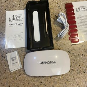 New in box diva glaze semi-cured gel . Applies like a strip hardens to a nail